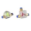 PGMTDEFXJO Flow Meter Engraving Machine Water Cooled Flow Indicator Cooled Spindle Electronic Starter Cooling Waterway Flow Rate Indicator(1 in 2 Out) view 2