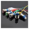 PGMTDEFXJO 16mm Waterproof Metal Push Button Switch LED Light Momentary Latching Car Engine Power Switch 6V 12V 24V 220V Metal Switch(3p,16MM_3-6V Reset) view 3
