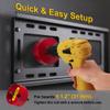 YCLYC Cord Hider for Wall Mounted TV, in Wall Cable Management Kit for Large Capacity, Wall Cable Hider Behind The Wall, Cable Raceway White Includes Hole Saw Dril Attachment - 2 Pass Locking Brackets view 2