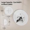 YCLYC Cord Hider for Wall Mounted TV, in Wall Cable Management Kit for Large Capacity, Wall Cable Hider Behind The Wall, Cable Raceway White Includes Hole Saw Dril Attachment - 2 Pass Locking Brackets view 3