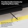 YCLYC Cord Hider for Wall Mounted TV, in Wall Cable Management Kit for Large Capacity, Wall Cable Hider Behind The Wall, Cable Raceway White Includes Hole Saw Dril Attachment - 2 Pass Locking Brackets view 4