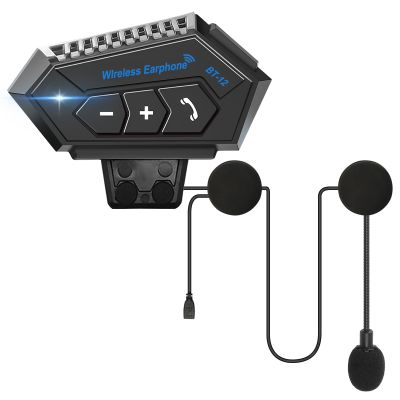 OBEST Motorcycle Helmet Bluetooth Headset 2-Way Motorcycle Intercom Headset with DSP Noise Cancellation Glove-Friendly Controls HI-FI Sound IPX6 Waterproof Universal Fit with Almost Helmet
