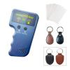 HECERE Handheld 125khz Copier RFID Smart ID Card Duplicator Used for T5577 or EM4305+5pcs ID rewrite Cards +ID Leather Circle Keychain 2pcs view 1