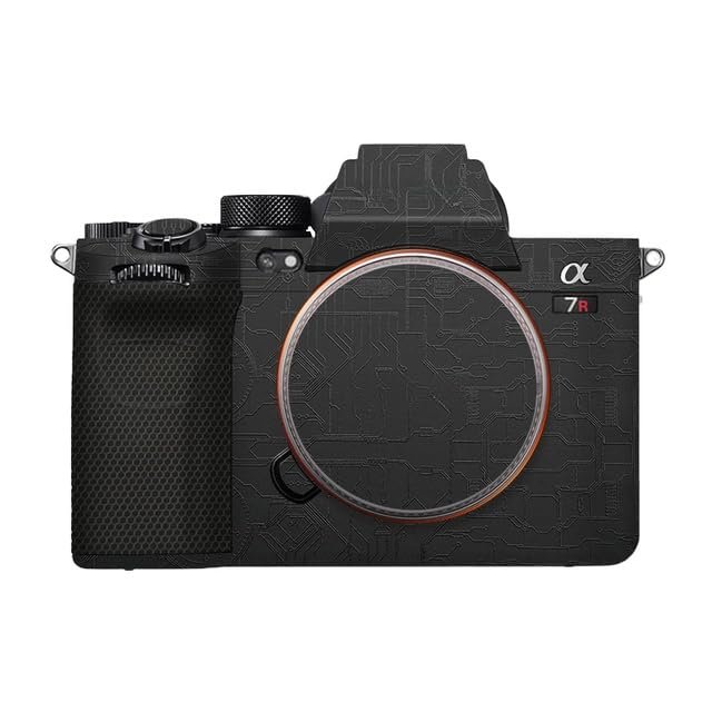 Anti-Scratch Camera Cover Skin Sticker for Sony Alpha A7RV A7R5 A7RM5 Protector Vinyl Film Skin Protective Decoration (Circuit Black)