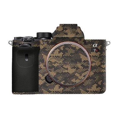 Anti-Scratch Camera Cover Skin Sticker for Sony Alpha A7RV A7R5 A7RM5 Protector Vinyl Film Skin Protective Decoration (Mamba Gold)