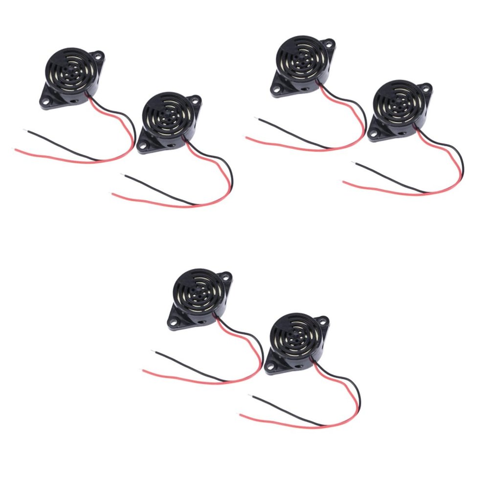 Beatifufu 6pcs Small Enclosed Electronic Buzzer Sound Buzzer Dc Industrial Use Low Power Consumption Alarm