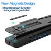 Adjustable Aluminum Laptop Stand with 5in1 Hub Docking StationPortable USB C Docking Station with 5Gbps USB3.0*3+USB C*2Laptop Holder stand for MacBook Pro/Air/Dell/HP/Surface/Lenovo HC view 4
