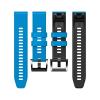 22MM 26MM Quick release strap For Garmin Fenix8 E 7/7s/7x silicone strap For Fenix5X/5X Plus Instinct2 watch strap(Blue black,26mm(7x/6x/5x)) view 4