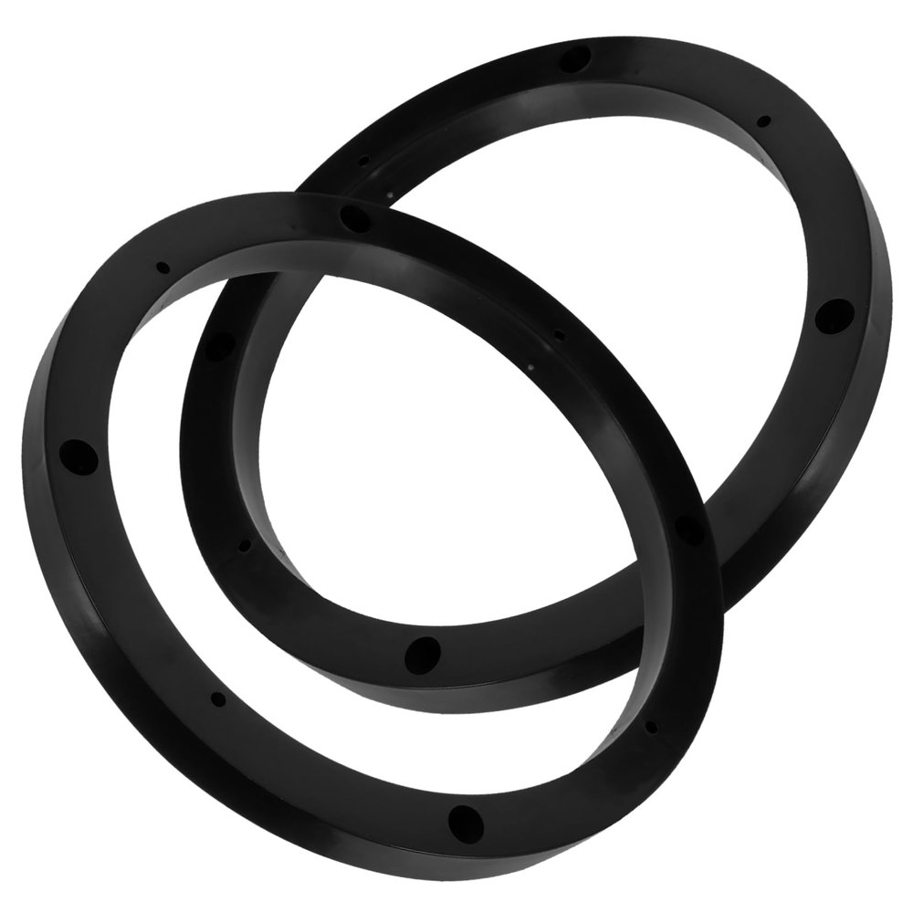 ASAKKURA 1pair Car Speaker Mounting Spacer Ring Durable Plastic Adapter for Easy Installation Cars Trucks and Rvs Enhances Audio System Performance Lightweight and Speaker Accessory
