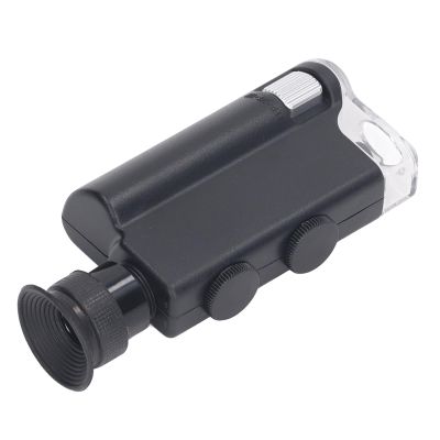 200x-240x Mini Pocket Microscope for Kids Adults, Protable Handheld Microscope with UV Light, for Little Scientist Students School Minilabsters Education, Jade Jewelry Appraisal