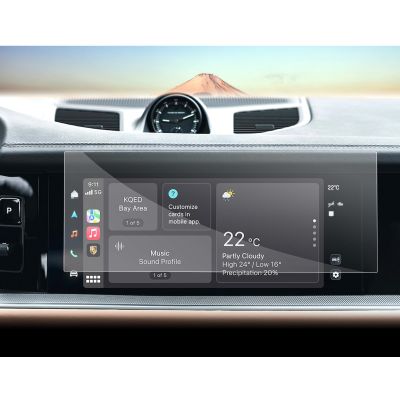 SXCY for 2024 2025 Porsche Cayenne Accessories 2024 2025 Cayenne Screen Protector 12.3 Inch 2024 Cayenne Navi Display Touch Screen Protector[2PCS 4H Nano]