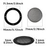 bociloy 4PCS 3 Black Speaker Grill Covers, Round Metal Mesh Guard Protectors, Universal Decorative Grille with ABS Plastic Frame for DIY Home Speaker Car Audio Stereo Woofer Subwoofer view 2