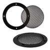 bociloy 4PCS 3 Black Speaker Grill Covers, Round Metal Mesh Guard Protectors, Universal Decorative Grille with ABS Plastic Frame for DIY Home Speaker Car Audio Stereo Woofer Subwoofer view 3