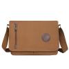 Canvas Messenger Bag Laptop Bag For Men Women For School Work Travel Big Capacity Tassel Handbag (Coffee, One Size) view 1