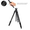 Camera Tripod, 21-63in 4 Sections Legs Adjustable Carbon Fiber Tripod with Hydraulic Ball Head, Quick Release Plate, 60kg Load Lightweight Tripod Stand for Travel Photography view 3