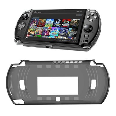 Protective Cover for GPD Win4 Shell Skin, Win 4 Handheld Game Console TPU Case Thin Sleeve Anti-Seismic Anti-Fall Cover Case (Transprent Black)