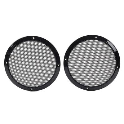 BACAR Cnwaga3 6.5" ABS Saddlebag Lid Fairing Grill Speaker Cover Black for Harley for Touring 83-23 Motorbike