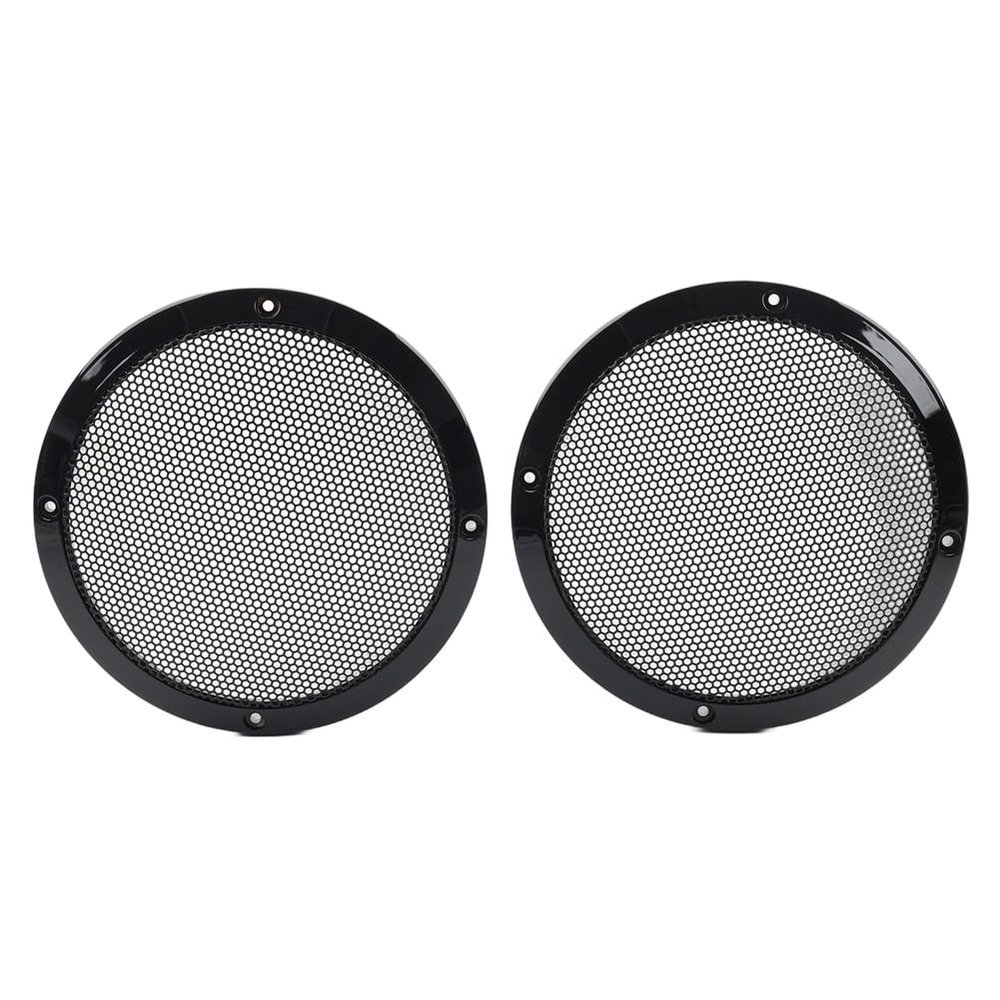 BACAR Cnwaga3 6.5" ABS Saddlebag Lid Fairing Grill Speaker Cover Black for Harley for Touring 83-23 Motorbike