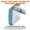DynMach EDR-75-48 76.8W 48V 1.6A - Compact DIN Rail Mount Power Supply, 88.5% High Efficiency - for Industrial Control, Sensors, and Automation Equipment view 3