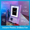 HP Sprocket Photo Booth Machine Instant Color Photo Printer - 10.1" Touchscreen, LED Ring Light - Customize w/250+ Fun Frames, Prints on 3x4 Zink Paper or Share via QR Code, Mobile Notify App - Pink view 4