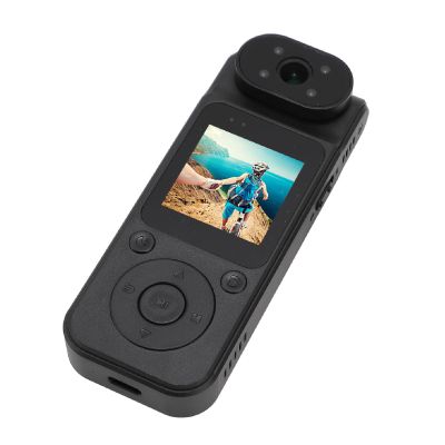 Body Camera with Audio Video Recording, 4K Body Cam with 180 Rotating Lens, 140 Wide Angle, Body Worn Camcorder for Law Enforcement, Riding, Outdoor, Hiking
