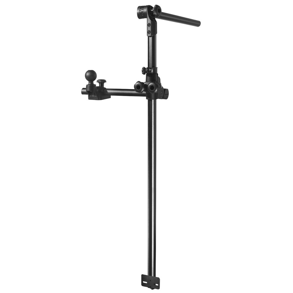 WINDFRD Livescope Transducer Pole Mount for Kayak, Live Sonar Transducer Mount, Compatible with Garmin LVS34, Lowrance, Compatible with RAM Mounts C Size/1.5'' Double Socket Arm (Long)