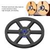 1/4 7 Inch Nab Aluminum Metal Reel, Universal 6 Holes Reel to Reel Small Hub, Aluminum Alloy Empty Tape Reel Replacement for Tape Recorder (Black) view 3
