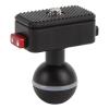 Action Camera Ball Mount Universal Adapter, Quick Release Base with Ball Head, Multi Angle Recording Aluminum Alloy Riding Bracket for Mirrorless Camera, Phone, Panorama Camera view 4