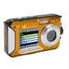 4K 56MP Camera Dual Screen 10ft 16X Digital Zoom Auto Focus 64G Memory Card HD Underwear Camera with USB Cable for Diving (Yellow) view 1