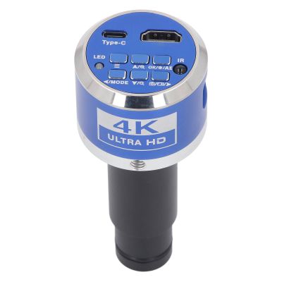 8.3MP 4K HD Microscope Camera with 0.5X C Mount Lens, Adapter Electronic Industry Microscope Camera for 23.2mm to 30mm and 30.5mm Interface Type C (US Plug)