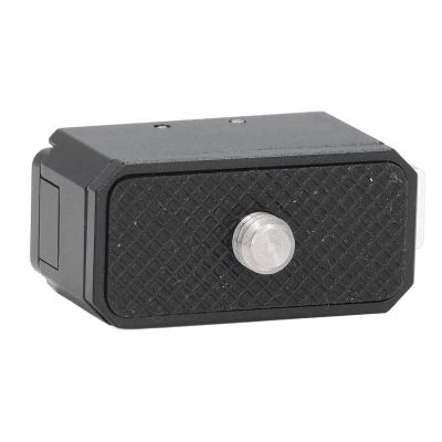 Acouto Camera QR Plate Base, Quick Release Plate Adapter Lightweight Aluminum Alloy Anti Slip Mat for Osmo Action, Dual Interface Design with Universal 1/4 Inch Screw Port,