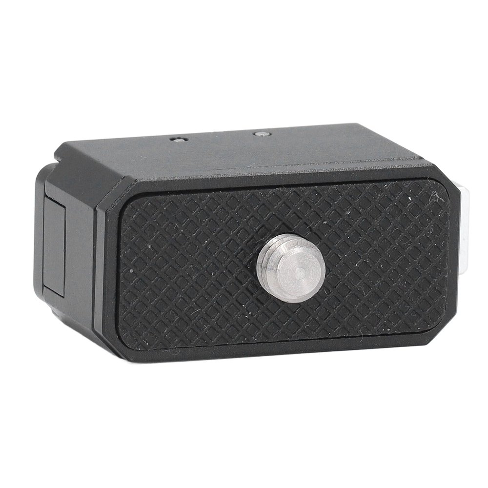 Acouto Camera QR Plate Base, Quick Release Plate Adapter Lightweight Aluminum Alloy Anti Slip Mat for Osmo Action, Dual Interface Design with Universal 1/4 Inch Screw Port,