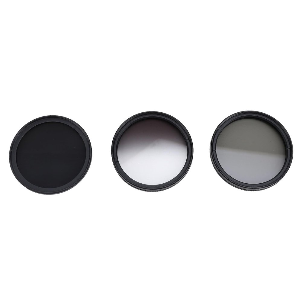Akozon Camera Filter Kit ND8 CPL GND Filter Set High Definition Coating Design Aluminum Alloy for DSLR Photography (52mm)