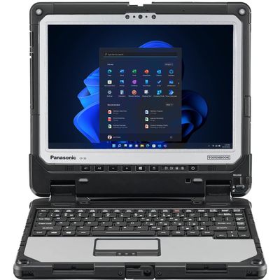 Panasonic Toughbook CF-33, Rugged 2-in-1, Core i5-7300U up to 3.5GHz, 12" QHD Touchscreen, 8GB RAM, 256GB SSD, 4G LTE, Dedicated GPS, Barcode Reader, Premium Keyboard, Win 11 Pro (Renewed)