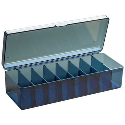 Angoily 2pcs Transparent Cord Storage Box with Lid USB Cable Organizer for Phone Charger and Accessories for Desk and Home Office Use Durable Pet Material Blue