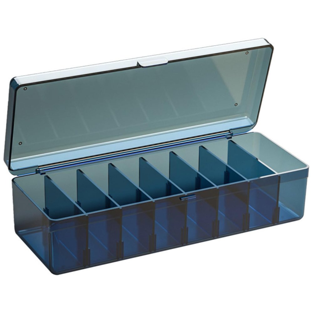 Angoily 2pcs Transparent Cord Storage Box with Lid USB Cable Organizer for Phone Charger and Accessories for Desk and Home Office Use Durable Pet Material Blue