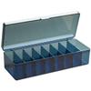 Angoily 2pcs Transparent Cord Storage Box with Lid USB Cable Organizer for Phone Charger and Accessories for Desk and Home Office Use Durable Pet Material Blue view 1