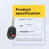 Replacement Keyless Remote Head Key Fob Compatible with Highlander 2019 FCC HYQ12BDP Part Number HYQ12BDP view 3