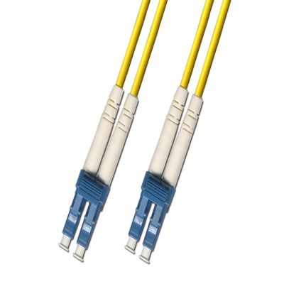 RiteAV 150M (492ft) OS2 LC-LC Male/Male Fiber Optic Cable Duplex Single-Mode 9/125 Jumper 150 Meter Yellow PVC OFNR Patch Cord