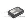 Angoily 12pcs Tinplate Storage Boxes Window Lids Organizer for Usb Flash Drives Keychains Jewelry and More Practical and Stylish Collection for Use view 2