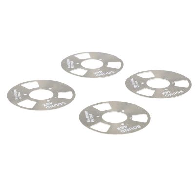 Reel to Reel Cassette Tape, Professional DIY Homemade Blank Cassette Tape with 4 Reels and 2 Wheels for Music Recording Enthusiasts Aluminum Alloy ABS Material 40mm Diameter