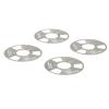 Reel to Reel Cassette Tape, Professional DIY Homemade Blank Cassette Tape with 4 Reels and 2 Wheels for Music Recording Enthusiasts Aluminum Alloy ABS Material 40mm Diameter view 1