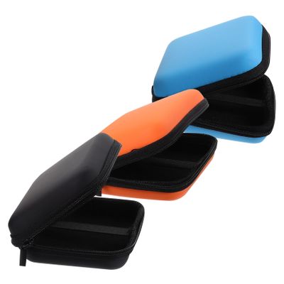 CIYODO 3pcs Hard Carrying Case Hard Disk Adapter Organizer Case Travel Cords Portable for HDD Zipper Pouch Electronics Travel Organizer Drive HDD