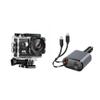 Pro Xtreme 4K Action Camera - Ultra HD Waterproof Camera Video Camera with Wi-Fi, 170 Wide Angle Lens and Multi Charge Pro Car Charger USB C and Lightning Car Charger Fast Charging, 120W 4-Port USB- view 1