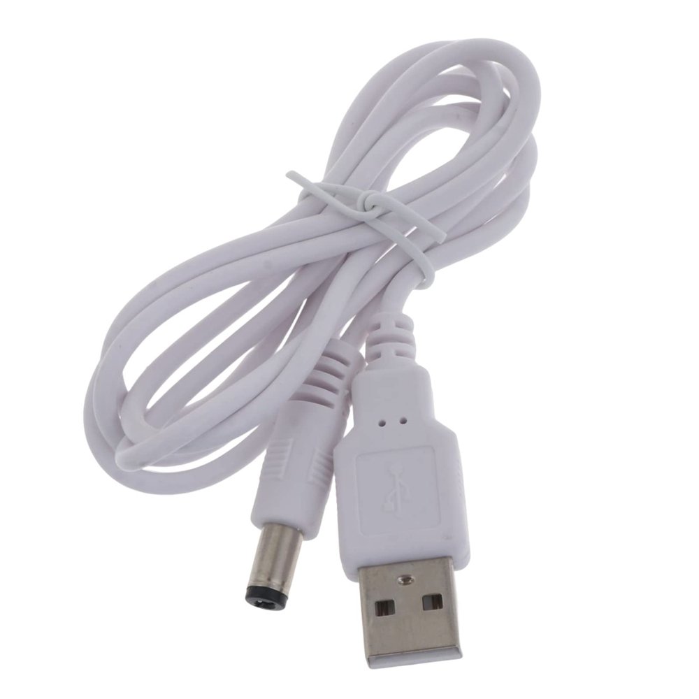 XAGMODSHN USB to 5.5x2.5mm 5V Charging Cable USB 2.0 to DC5V Charging Adapter Cord 1-3M