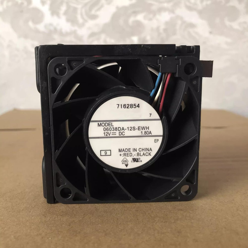 06038DA-12S-EWH DC12V 1.80A 4-Wire Server Temperature Control Cooling Fan with Enclosure 60x60x38mm 6cm