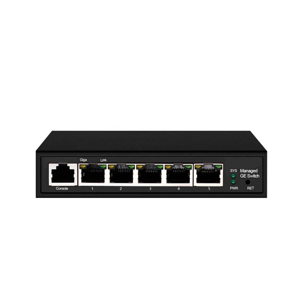 BAISULI Business Ethernet switches L2 Managed Switch 10/100/1000M 5 Port Smarts Switch Gigabit