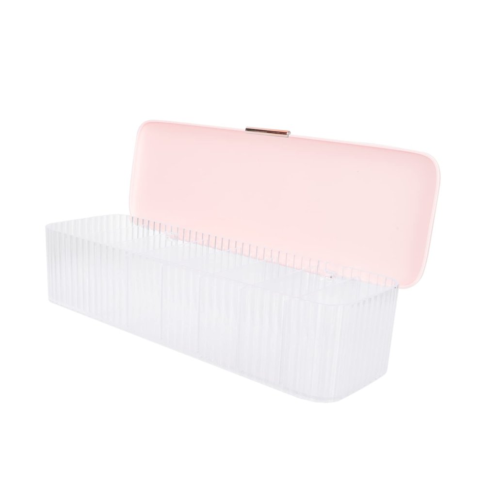 Angoily Multi- Cable Organizer Box Charging Cord Management Storage for Pink Cover to Keep Cables Tidy and Access