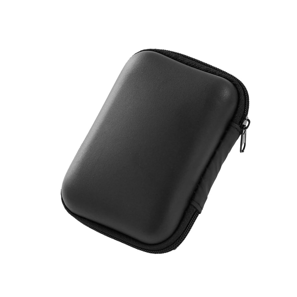 Angoily Multi-use Earphone Storage Bag USB Cable Organizer Pouch for Travel High-Durability Eva Case for Earphones Cables and Accessories Black