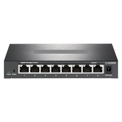 BAISULI Business Ethernet switches 8 Port Gigabit Switch, Sturdy Metal W/Shielded Ports(with E.U Insert Head)